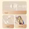 Comfortable In-Ear Wired Earphones with Mic - Long-Wear, No Ear Pressure, Type-C Compatible