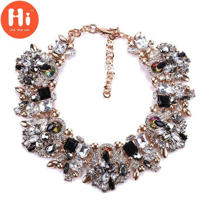 Bună femei Bijuterii de modă Design scurt Colier cu cristale pentru damă Chokers Guler cu bavete