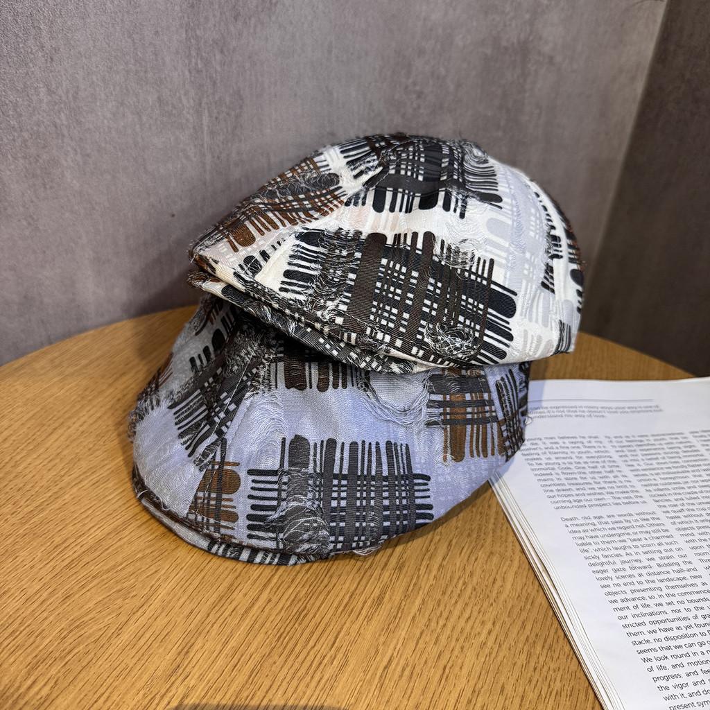 Japanese Inspired Graffiti Cap With Short Brim And High Top For Summer Wear