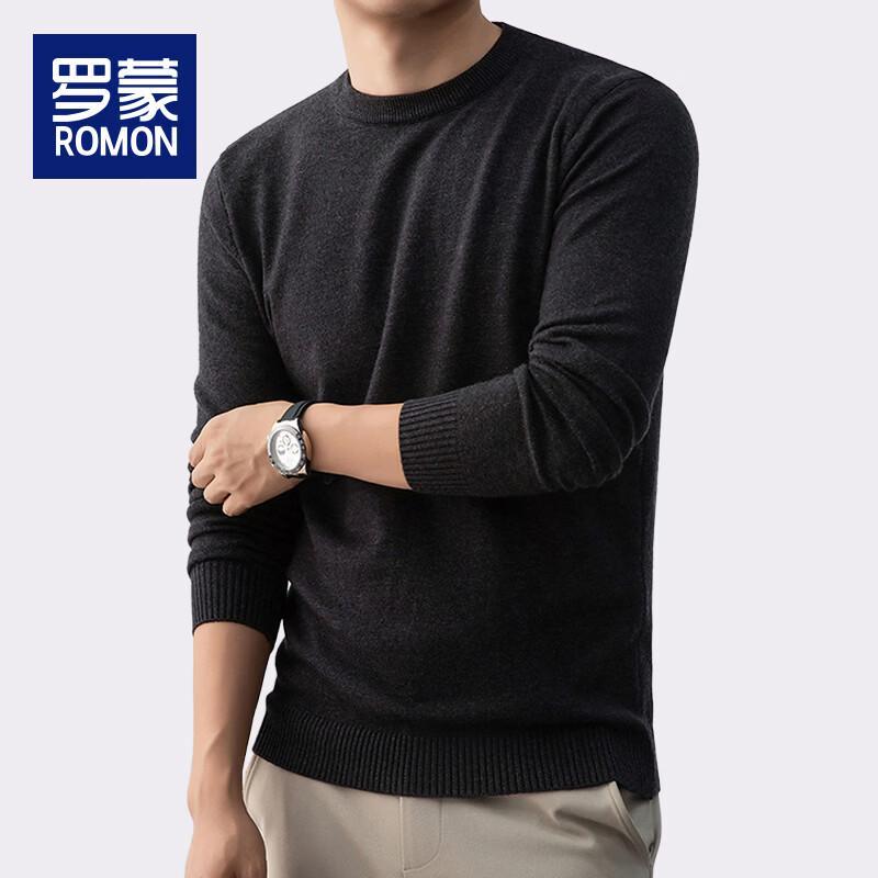 ROMON Men's Thickened Warm Knit Pullover Sweater