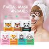 5pz SADOER Maschere con Fantasia Animale Maschera Viso Idratante Antirughe Anti-Invecchiamento Schiarente Maschere Viso Cura della Pelle Prodotti Novità