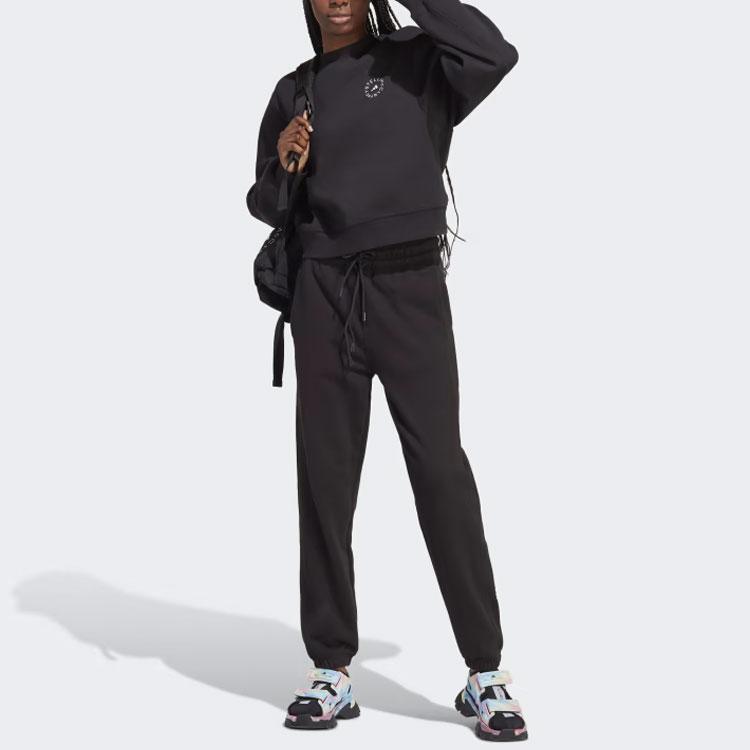 Adidas X Stella McCartney Stella McCartney Reguläre Jogginghose mit Kordelzugbündchen Damen Unterteile Schwarz IB6860