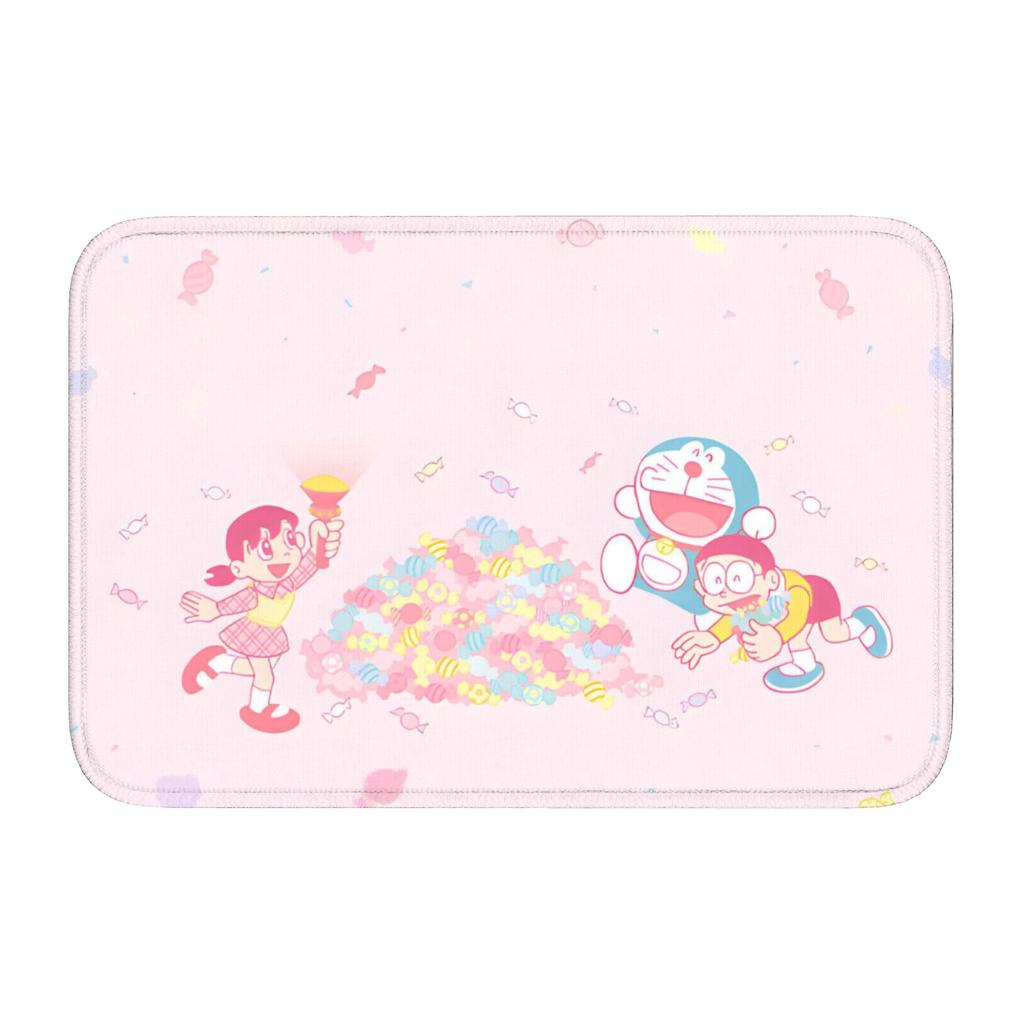Custom D-Doraemons Cartoon Doormat Anti-Slip Entrance Welcome Kitchen Bath Floor Door Mat Toilet Living Room Carpet Rug