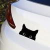 Car Bumper Sticker Funny Peeking Cat Sticker 5.9x3.8inch Waterproof Laptop Car Decal for Car Truck Exterior Decoration