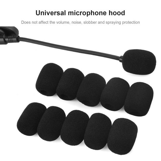 Microphone Cover Ultra Soft High Density Sponge Headset Mic Windscreen Replacement for Interview