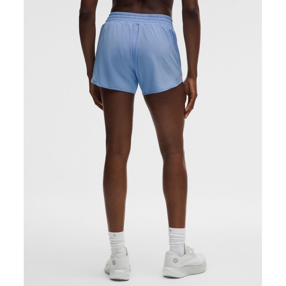 Lululemon Hotty Hot High Rise Lined Short 4  Sinatra Blue