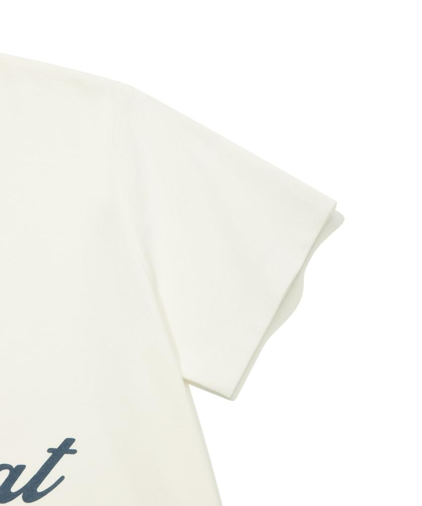 COVERNAT WOMAN Clover Lettering T-Shirt White