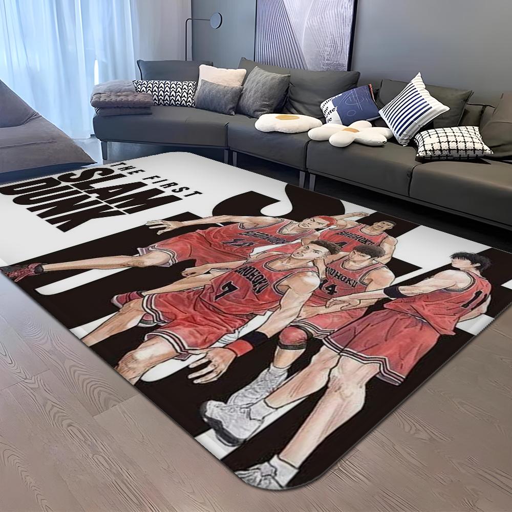 The First Slam Dunk Lange Teppiche Nordischer Stil Heimfußmatte Badezimmer-Toilettenmatten Schlafzimmer Hoteldekor Matte