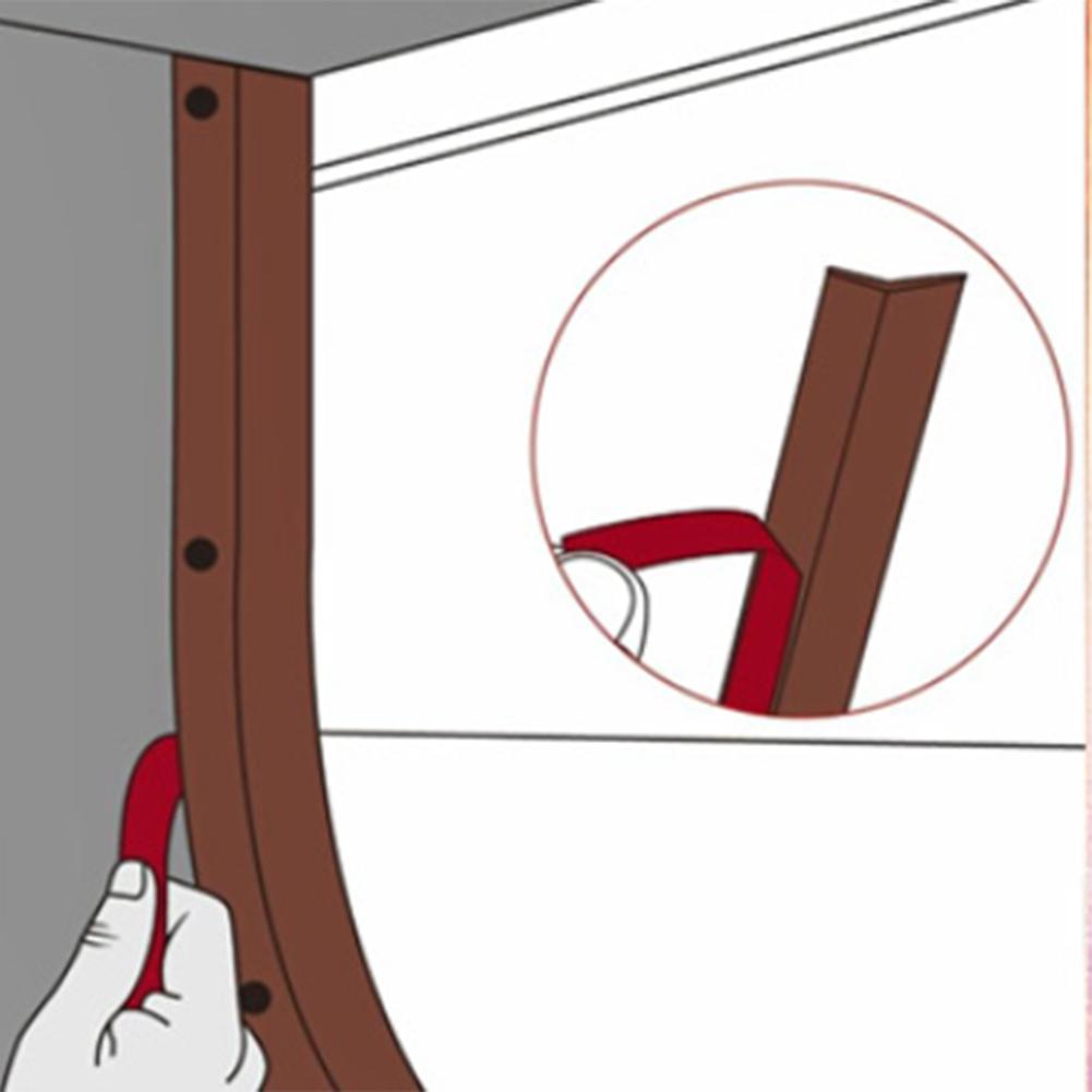 For Garage Doors Dust And Water Barrier 5M Door Frame Strip Garage Maintenance White Easy Installation Sealing Strip Appliance