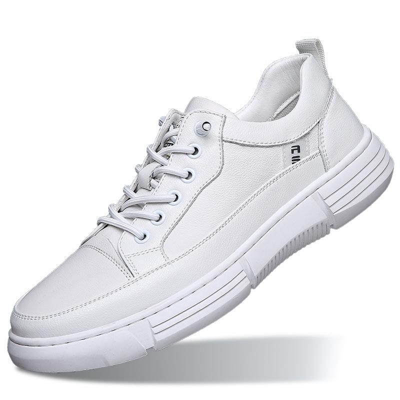 

Модная мужская обувь класса люкс из натуральной кожи, итальянская повседневная обувь, белые элегантные туфли на шнуровке для скейтборда, теннисные туфли для ходьбы 43