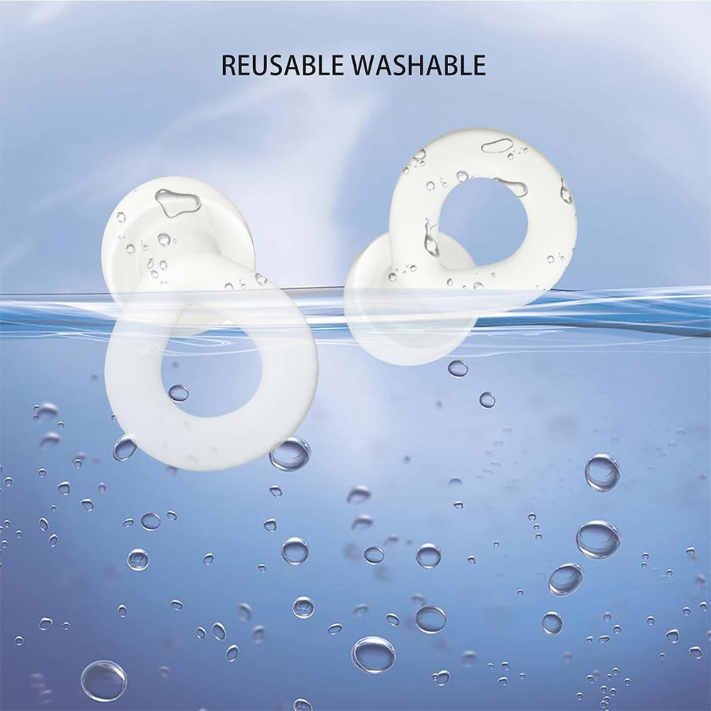 Noise Reduction Ear Plugs Reusable Canceling Noise Earplugs Set Waterproof Swimming Ear Plug Protection for Travel Home Sleeping
