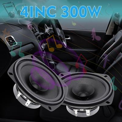 1x 4" "  4 Ohm 300W Car Coaxial Speaker Vehicle Door