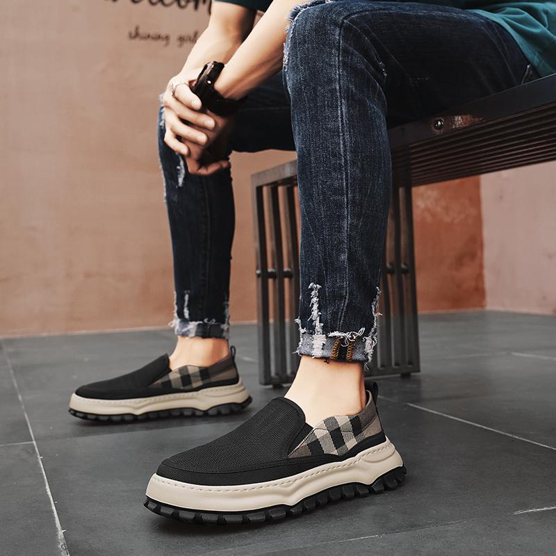 Casual Sneaker Round Toe Canvas Ventilate Shoes for Men Loafers Soft and Comfortable Sports and Leisure All-match Fashion New