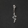Faux Ventre Serpent Faux Piercing de Ventre Clipable Boucle d'Oreille Ombilicale à Clip