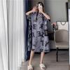 Pajamas Women's Summer Thin Pajamas Short Sleeves Large Size Fat Mm Medium and Long Pajamas Pajamas Loungewear