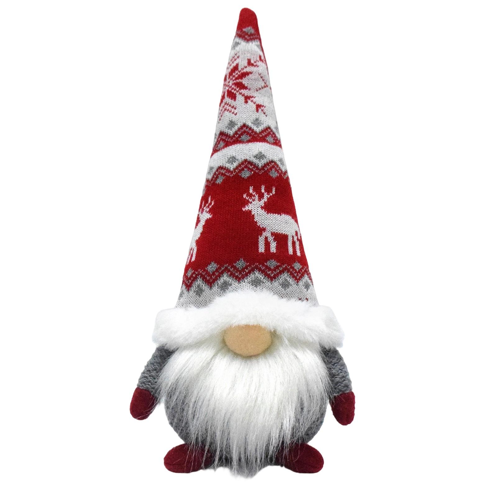 

Christmas Gnome Plush Decoration Hanmade Santa Scandinavian Swedish Tomte Doll Gnome Stuffed Figurine For Home Tabletop Shelf Ornaments One Size