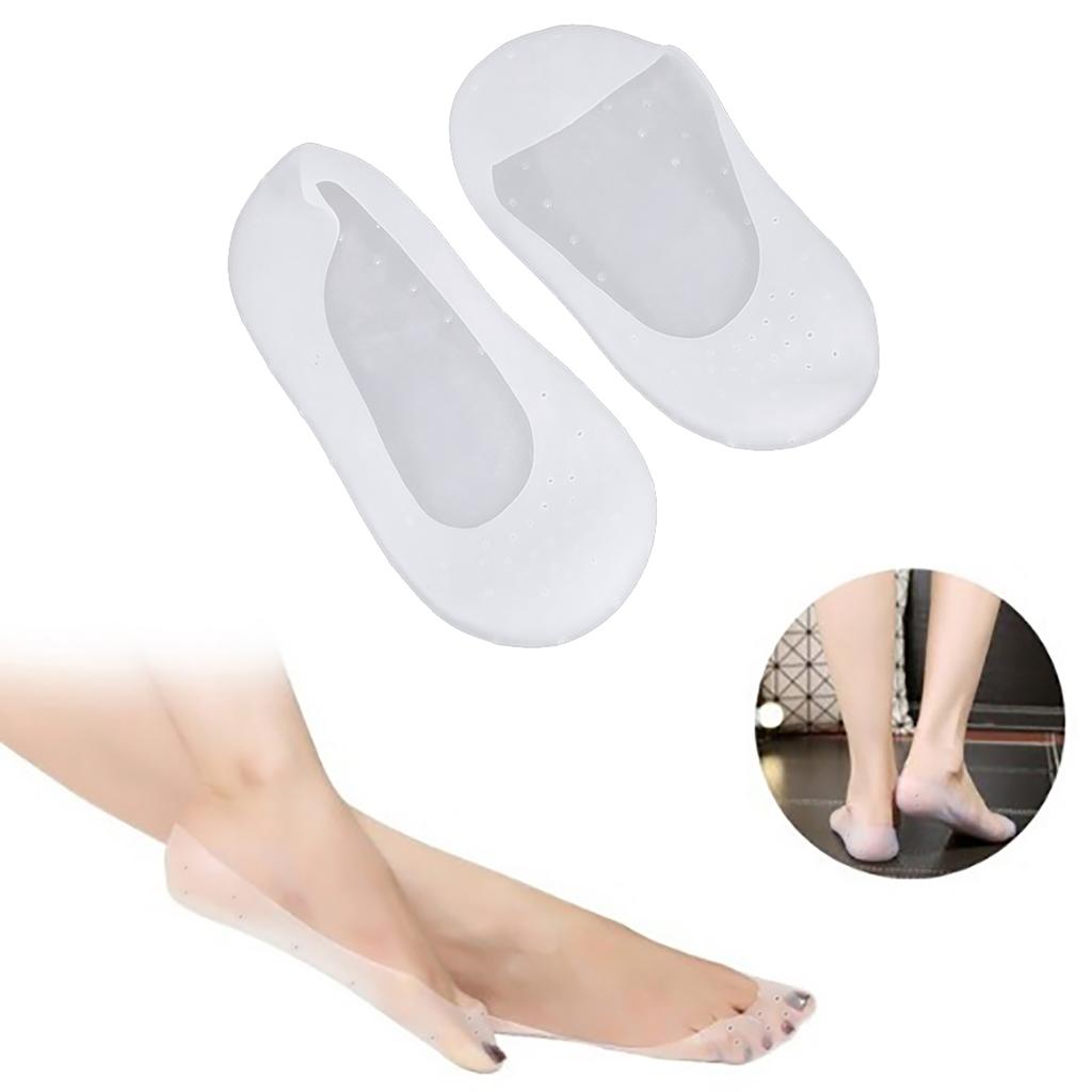 Silicone Gel Anti-Slip Socks Sole Cover Heel Dry Fissure Foot Care Protector