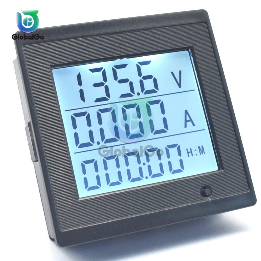 AC/DC 20A LCD Digital Display Voltage Current Power Meter Multi-Function Voltmeter Ammeter For Electrician Tester Tools
