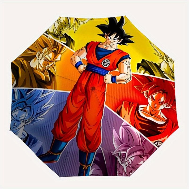 

1pc Goku Automatic Umbrella - 8-Rib Foldable Design, Outdoor Adventures, Durable Canopy Material yy250823157