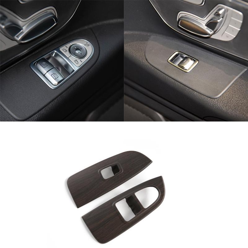LHD For Mercedes Benz Vito /V class 2024 2025 ABS wood door handle Window Switch Water Cup Holder navigation AC Decorate cover