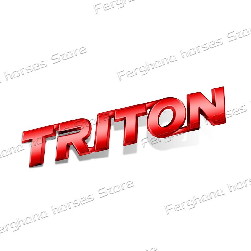 

3D ABS Plastic Car Styling TRITON Logo Rear Trunk Badge Decal Sticker For Mitsubishi Triton LS200 Auto Accessories
