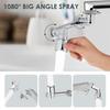 1080° Universal Rotation Faucet Extender Dual Mode Sprayer Head Kitchen Robot Arm Extension Taps Bathroom Swivel Faucet