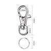 Metal Swivel Lobster Claw Clasps for DIY Keychain Lanyard, Jewelry Making