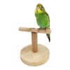 Pet Bird Parrot Wooden Stand Perch Playground Platform Cage Chew Playing Toy