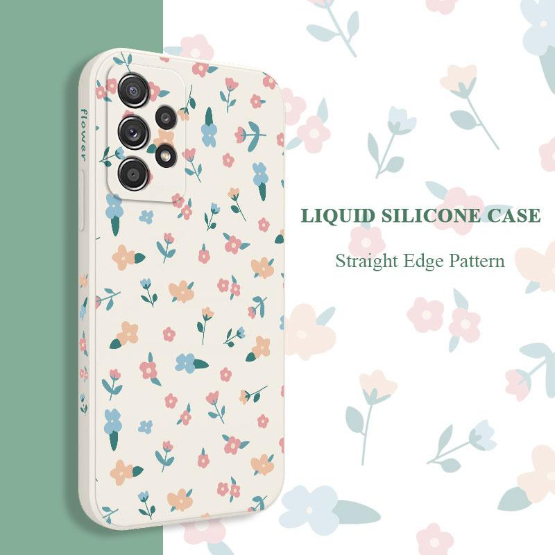 Mini Flowers Case For Samsung A17 A56 A54 A34 A24 A14 A73 A53 A33 A23 A13 A52 A52S A72 A32 A22  A12 A04S A04 A15 A25 A35 A55 5G
