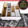 Solvanta Trading Card Storage Box 3200 Capacity Top Loader & Sleeved Compatible White Case 37.5 X 34 11 Cm
