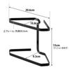 Yamazaki Tower Stainless Steel Triangular Drainer with Draining x x H15cm Not 1556 Net, Black, W20.6 D10.8 (Cushion Included),