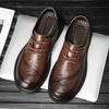 New Men's Business Shoes Genuine Leather Formal Skin Shoes Casual Men Sneakers Social Elegant Trend Flat Zapatos