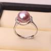 Elegantly Adjustable Open Ring with Imitation Freshwater Pearl for Women