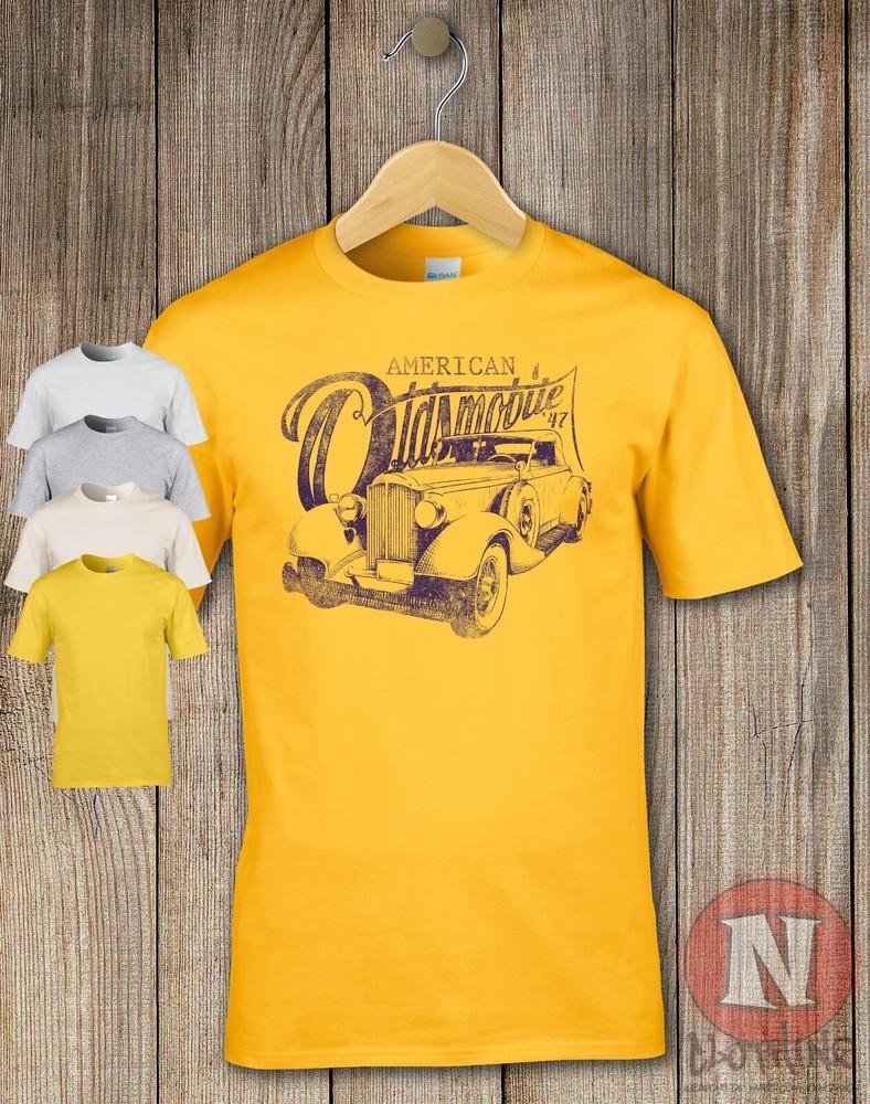 

T-Shirt Oldsmobile Américain Imprimé Rétro Distressé Pour Passionnés De Moteurs 3XL