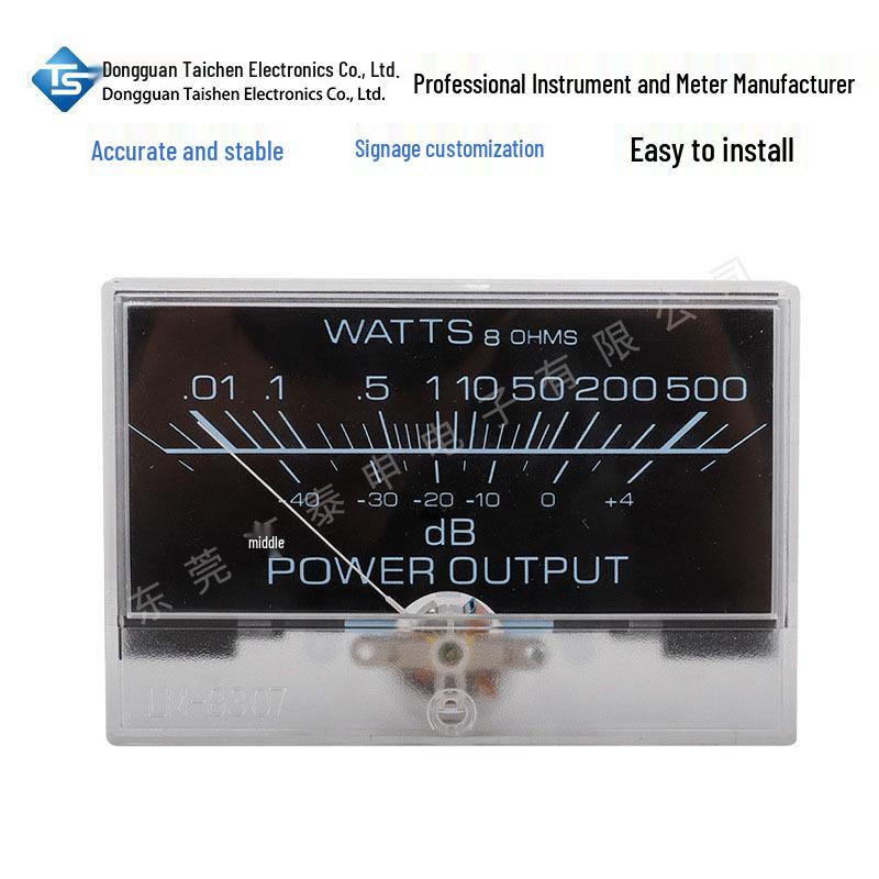 

TS-10050 500uA VU Meter: Pointer Digital Amplifier, Black Background Sound Pressure Display
