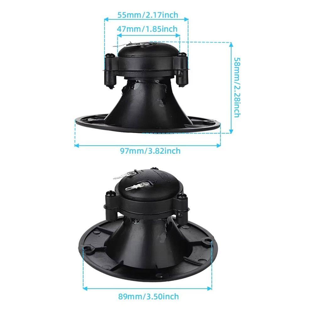 1/2Pcs Durable 96mm Audio Tweeters 150W Treble Piezo Loudspeakers Ceramic Piezoelectric Audio Speaker