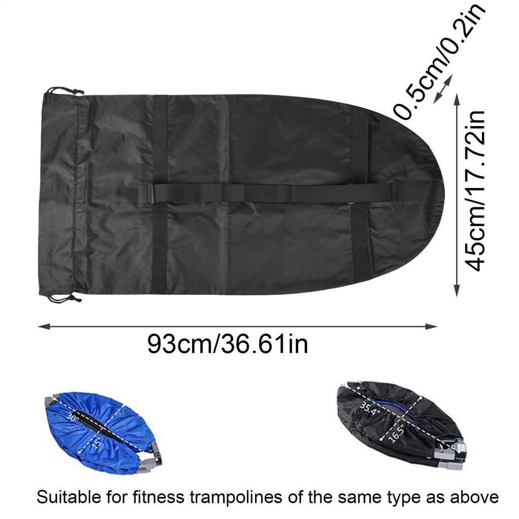 Carrier Bag for Foldable Trampoline Folding Trampoline Travel Organizer Organization with Shoulder Strap for Gym Apartment Sport
