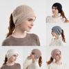 Knitted Winter Knitted Hat For Women With Ear Warmth And Ponytail Hole