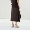 Less 2025 Spring Lamb Wool Retro Long Skirt