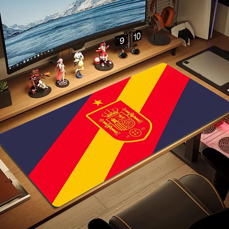 Spain national football team Mouse Pad Large Gaming Table Cushion Non-slip Laptop Tablet Big Mousepad XXL Mat Mini PC Playmat With Lock edge_xia