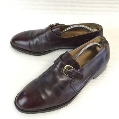 80s-90s Vintage Delmont American Way Leather Goodyear Welt Monk Strap 10.5D 28.0 brown(USED)