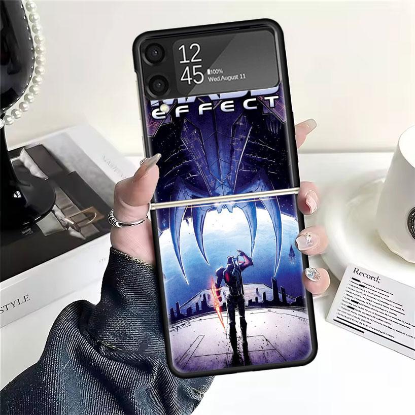 N7 Mass Effect Cases For Samsung Galaxy Z Flip 4 5 6 7 3 Z Flip7 Flip6 Flip4 Flip5 Flip3 5G Hard Shockproof Fundas Cover