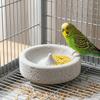 Anti-Knoei Papegaai Poot Slijpkom Ronde Huisdier Waterbak Cavia Voedselbak Decoratief