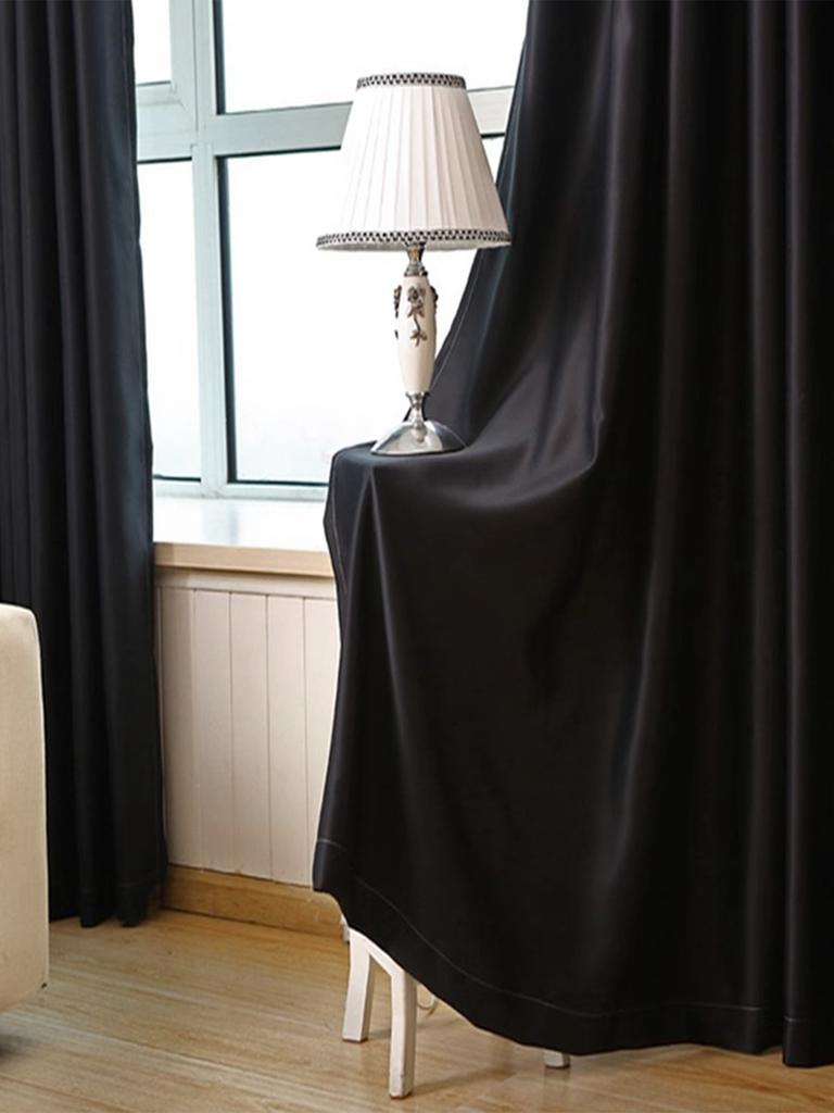 1PcThick Velvet Partition Curtain, Sunshade Insulation, Noise Reduction, No-Drill Installation, Eco-Friendly High-Density Fabric