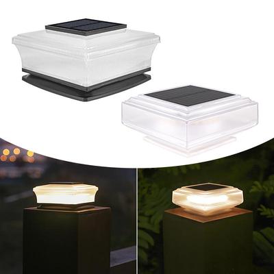 Luz LED Solar Impermeável para Cerca e Poste de Pátio