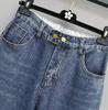 Women's Plus Size High Waist Loose Harem Cropped Jeans 200 Jin