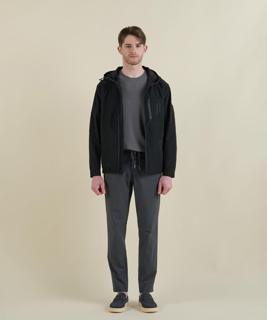 Panicale Black Light Tech Hooded Windbreaker