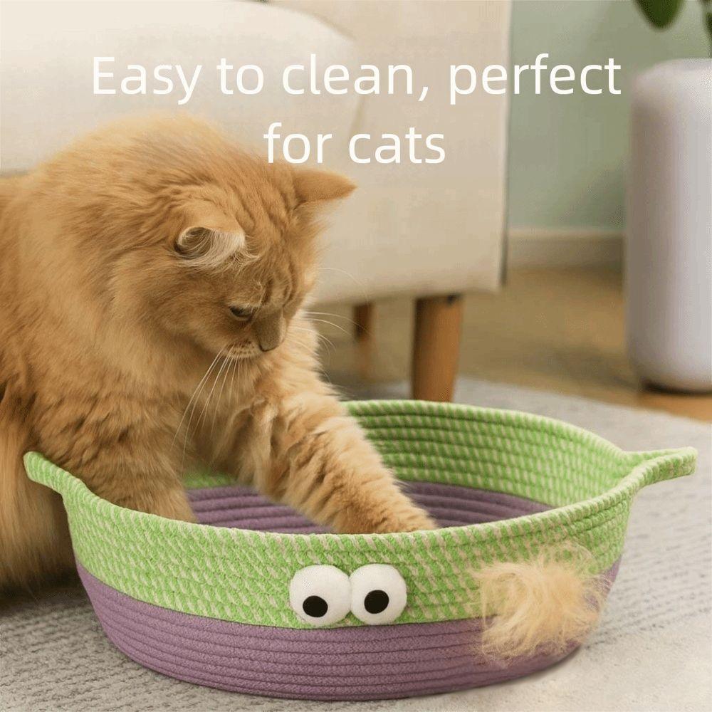 Cotton Rope Cat Bed Basket Cute Dog Nest New Cat Nest  Four Seasons