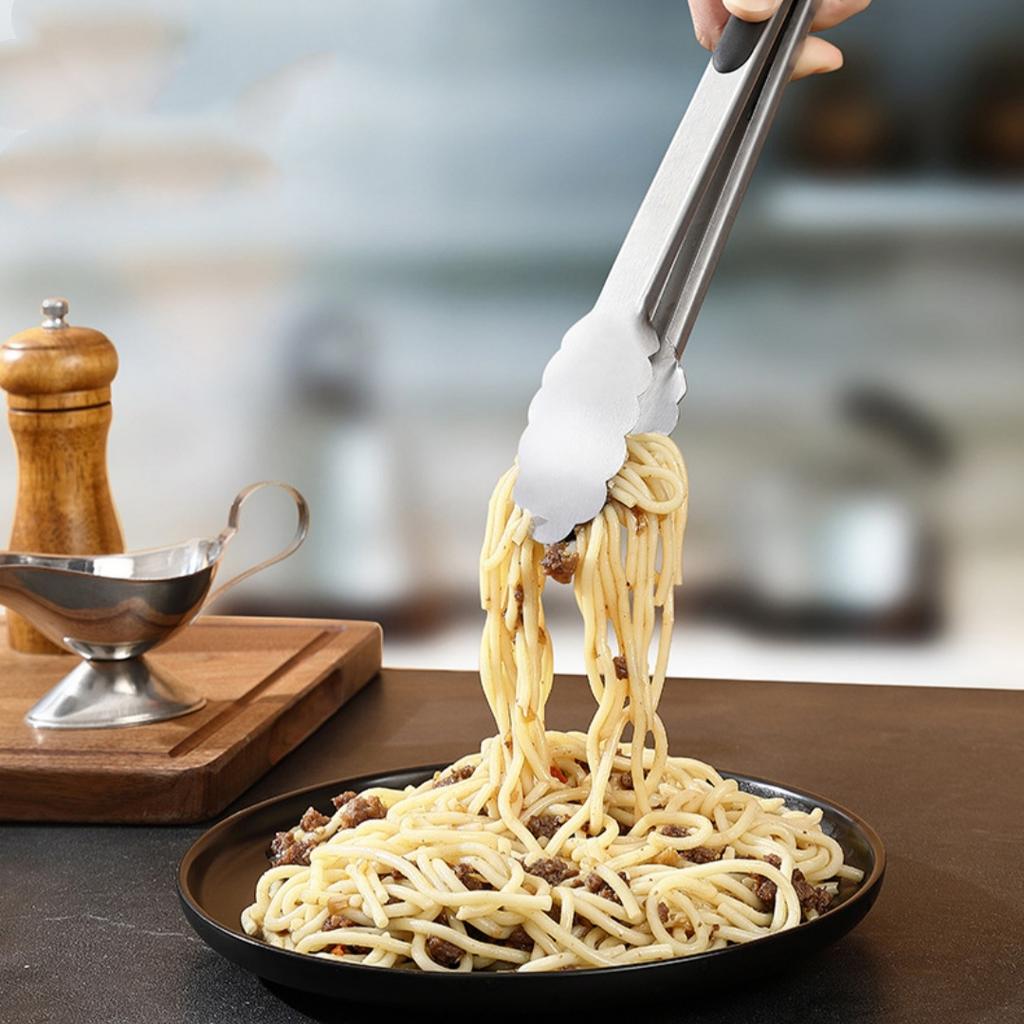 3 Piece Set Heat Resistant 600 Degrees Stainless Steel Kitchen Tong