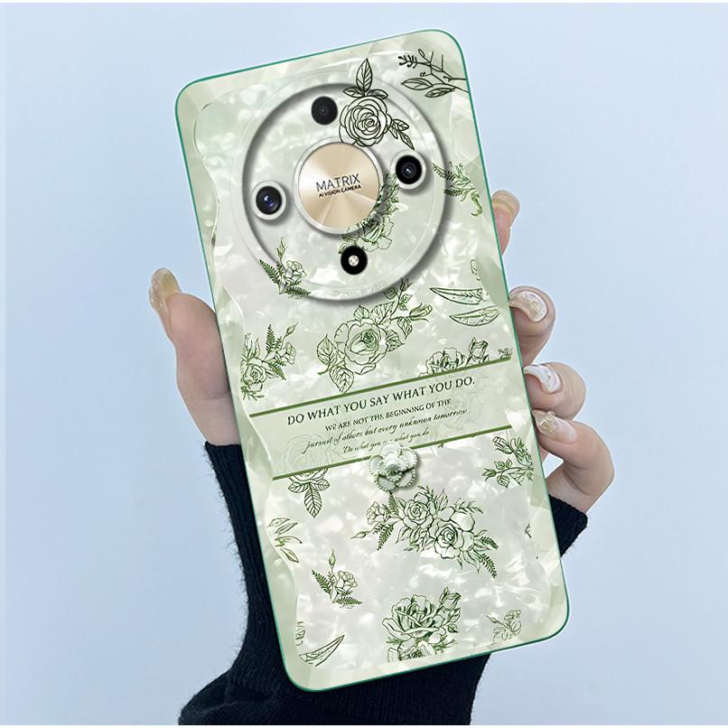 For Honor Magic5 Lite 5G Case Simplicity flower Silicone Soft Back Cases For Magic6 Lite 5G Cover Magic 5Lite 6Lite Bumper Shell